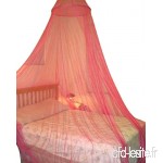 OctoRose Rond Créoles Ciel de lit moustiquaire pour Berceau  Twin  Full  Queen  King Bed Rouge - B00J2AHDZO